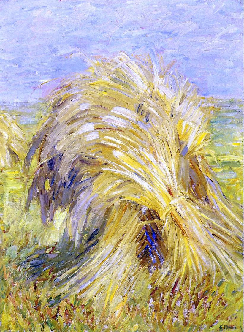 Franz Marc Sheaf of Grain - Hand Painted Oil Painting