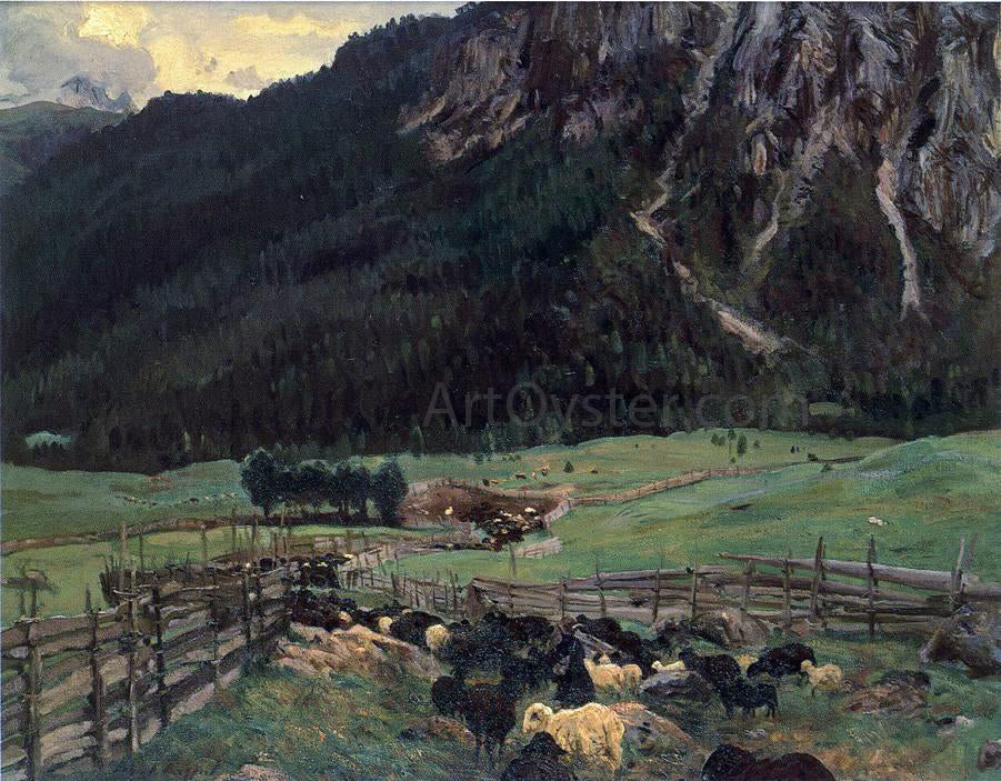 John Singer Sargent Sheepfold in the Tirol - Hand Painted Oil Painting