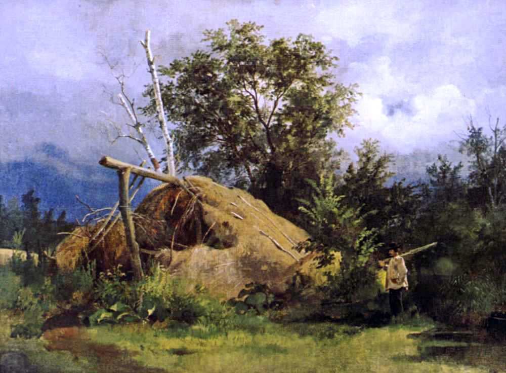 Ivan Ivanovich Shishkin Shelter of Branches - Hand Painted Oil Painting