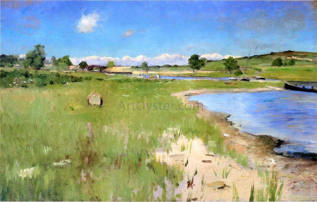 William Merritt Chase Shinnecock Hills from Canoe Place, Long Island - Hand Painted Oil Painting