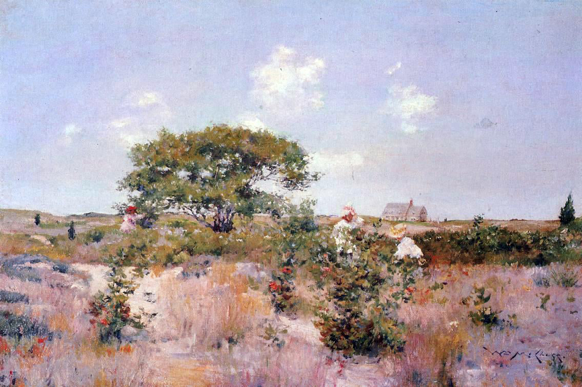 William Merritt Chase Shinnecock Landscape - Hand Painted Oil Painting