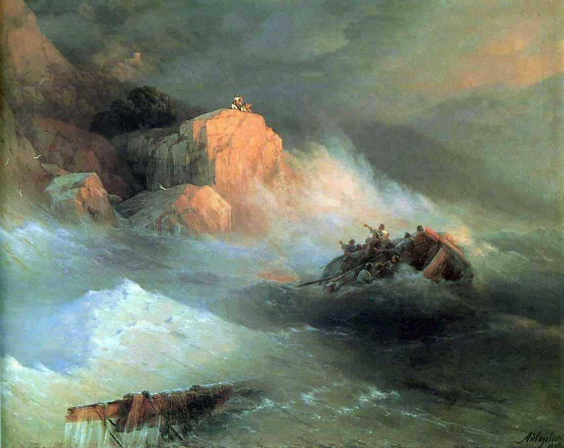 Ivan Constantinovich Aivazovsky Shipwreck - Hand Painted Oil Painting