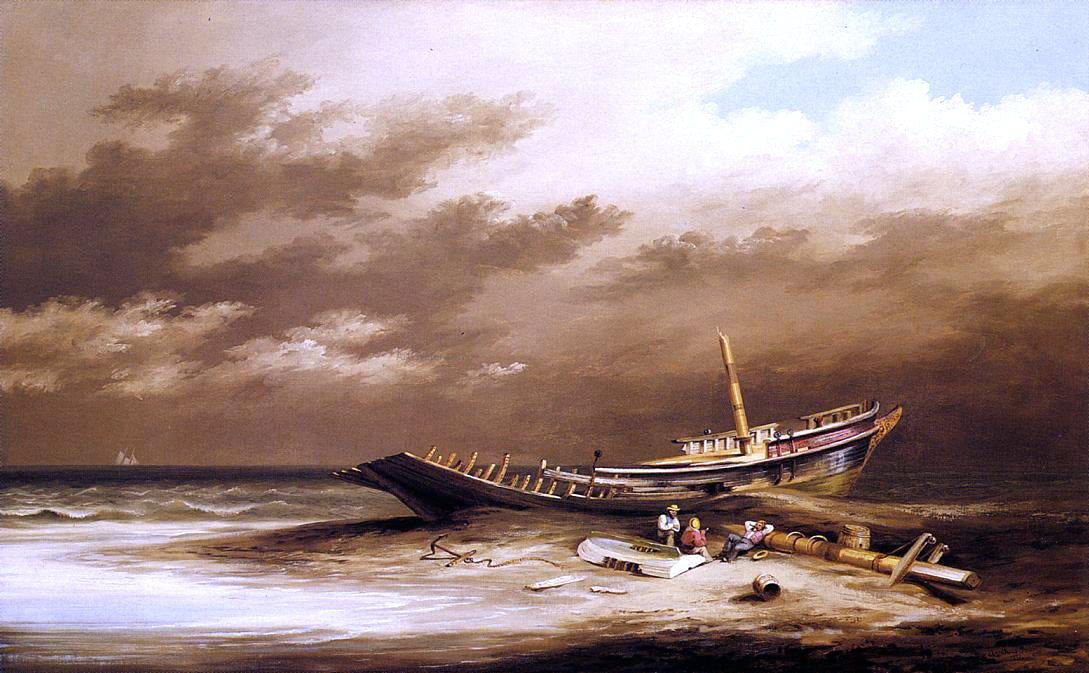 Xanthus Russell Smith Shipwreck - Hand Painted Oil Painting