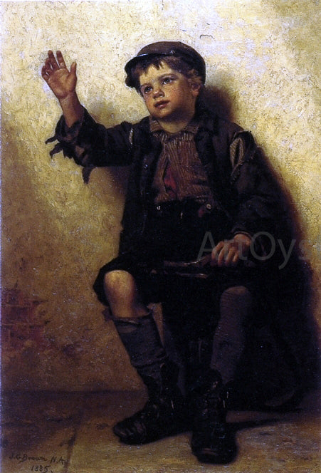 John George Brown Shoeshine Boy - Hand Painted Oil Painting