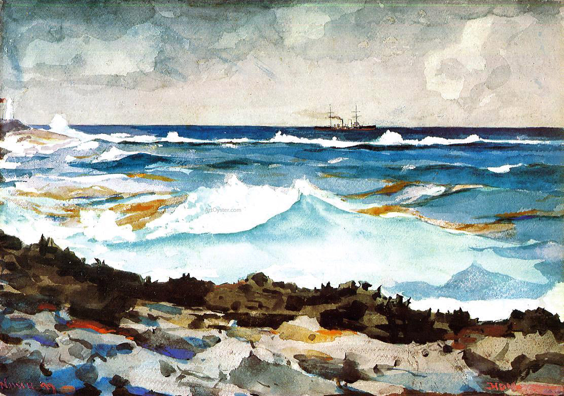 Winslow Homer Shore and Surf - Hand Painted Oil Painting