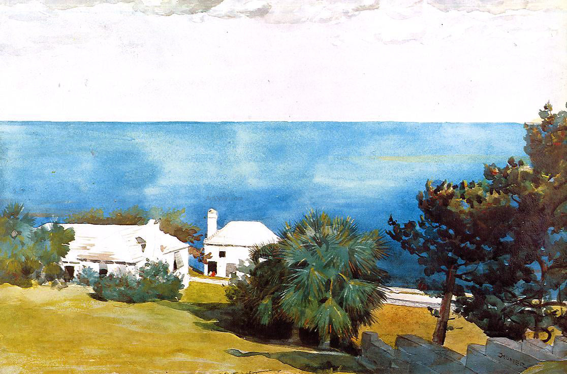 Winslow Homer Shore at Bermuda - Hand Painted Oil Painting