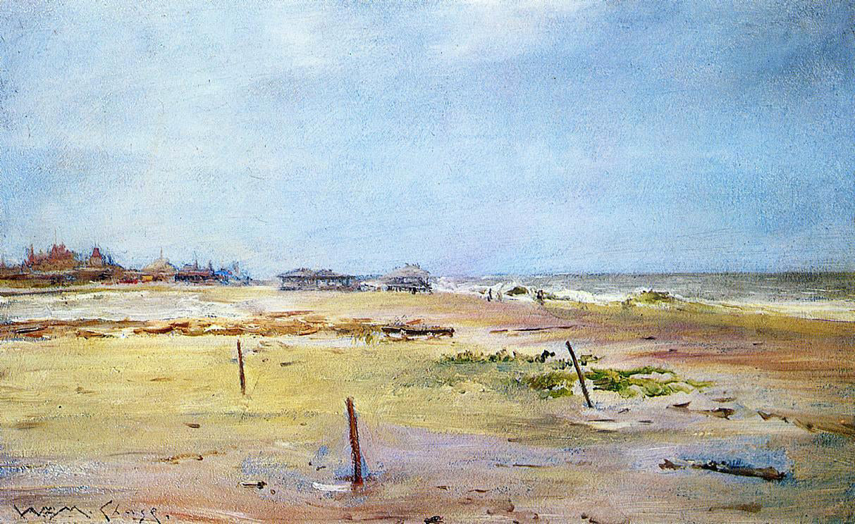William Merritt Chase Shore Scene - Hand Painted Oil Painting