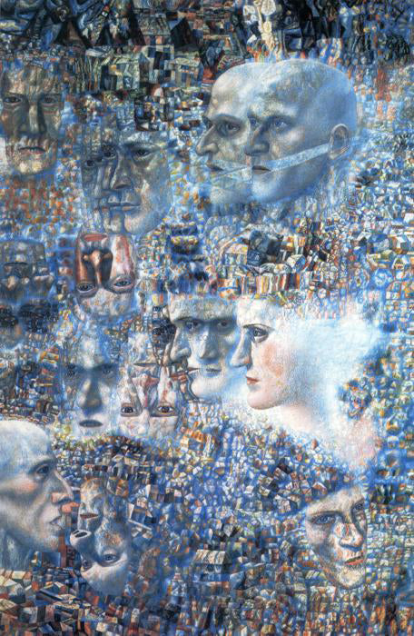 Pavel Filonov Shostakovich's First Symphony - Hand Painted Oil Painting