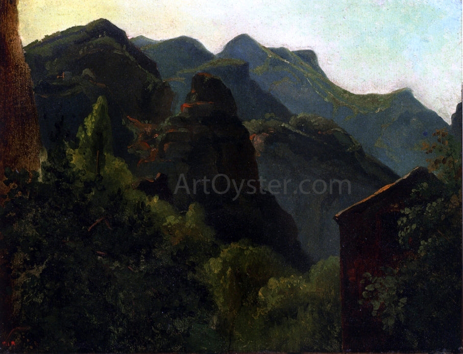  Theodore Rousseau Side of the Valley of Saint-Fincent (Auvergne) - Hand Painted Oil Painting