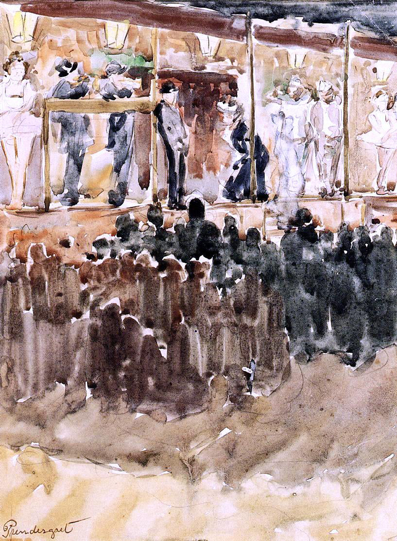 Maurice Prendergast Side Show - Hand Painted Oil Painting
