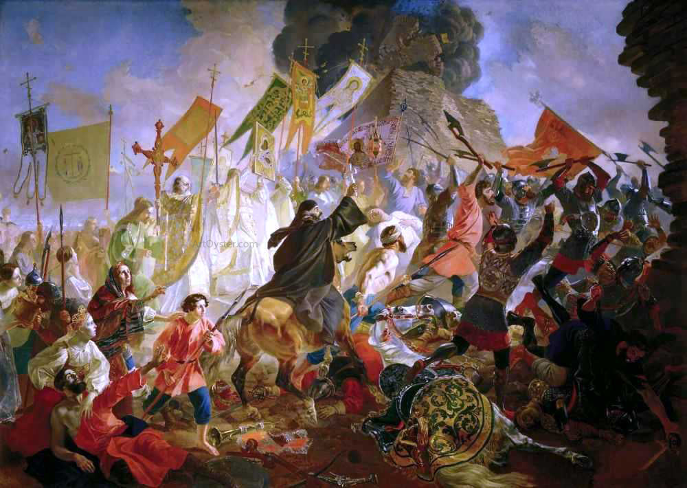  Karl Pavlovich Brulloff Siege of Pskov - Hand Painted Oil Painting