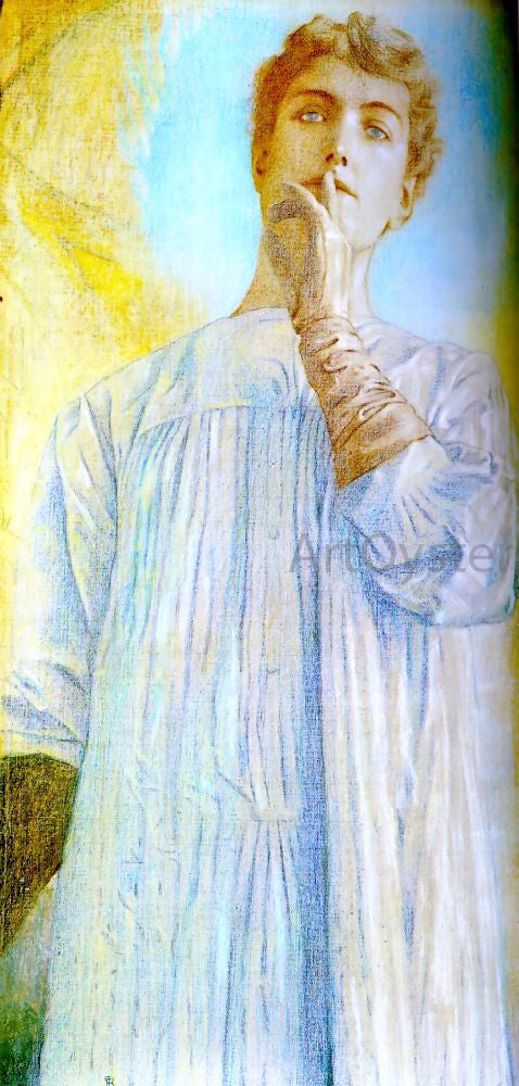 Fernand Khnopff Silence - Hand Painted Oil Painting