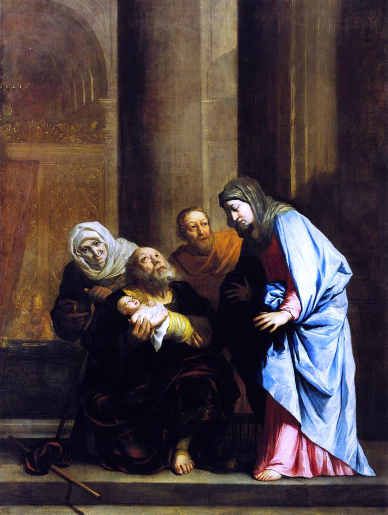 Benjamin West Simeon with the Infant Jesus - Hand Painted Oil Painting