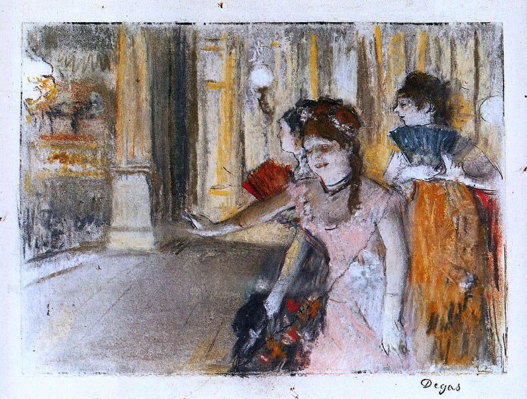 Edgar Degas Singers on Stage - Hand Painted Oil Painting