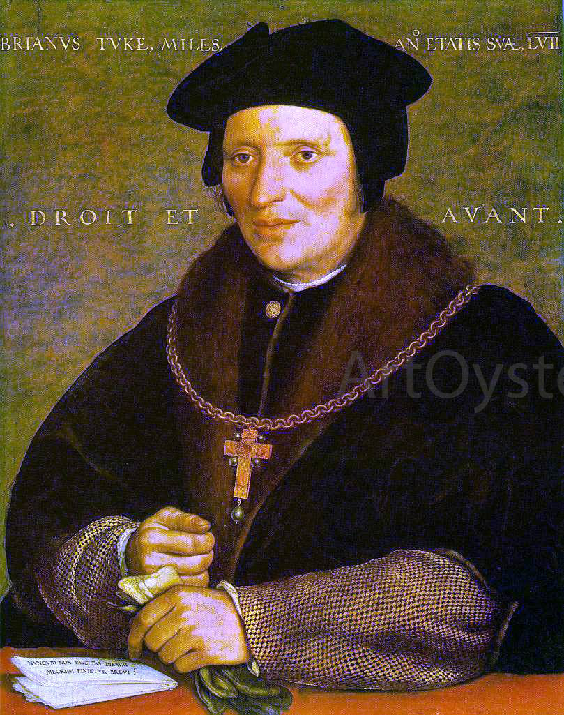 The Younger Hans Holbein Sir Brian Tuke - Hand Painted Oil Painting