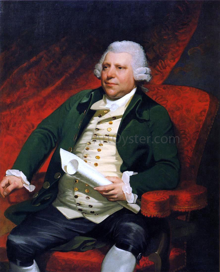  Mather Brown Sir Richard Arkwright - Hand Painted Oil Painting