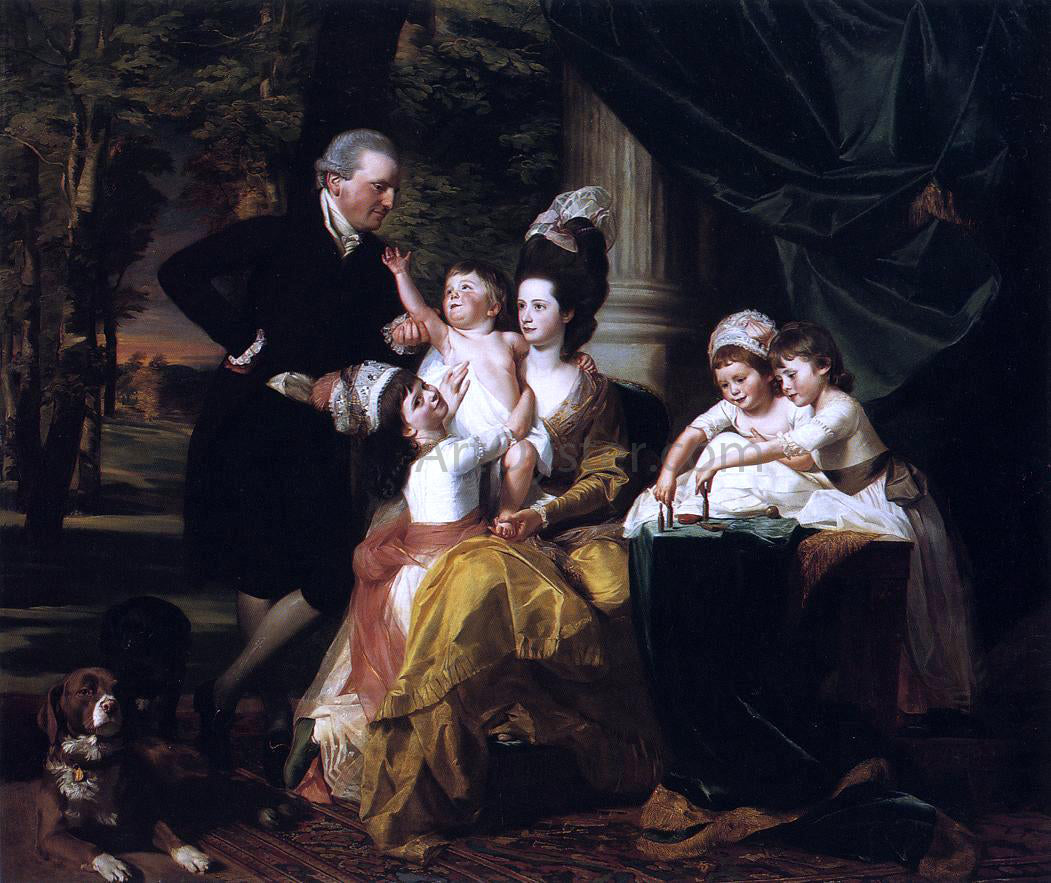 John Singleton Copley Sir William Pepperrell and Family - Hand Painted Oil Painting