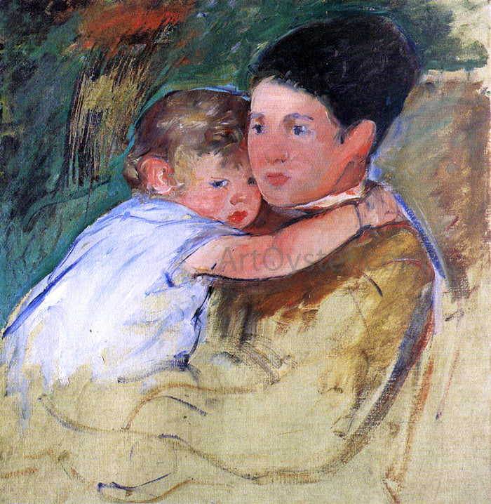 Mary Cassatt Sketch of Anne and Her Nurse - Hand Painted Oil Painting