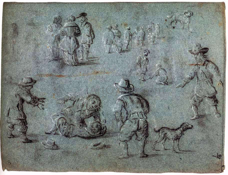Hendrick Cornelisz Van Vliet Sketchbook - Hand Painted Oil Painting