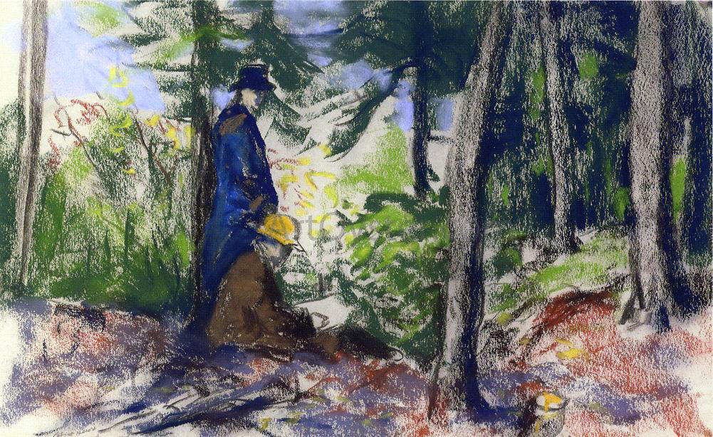 Robert Henri Sketchers in the Woods - Hand Painted Oil Painting