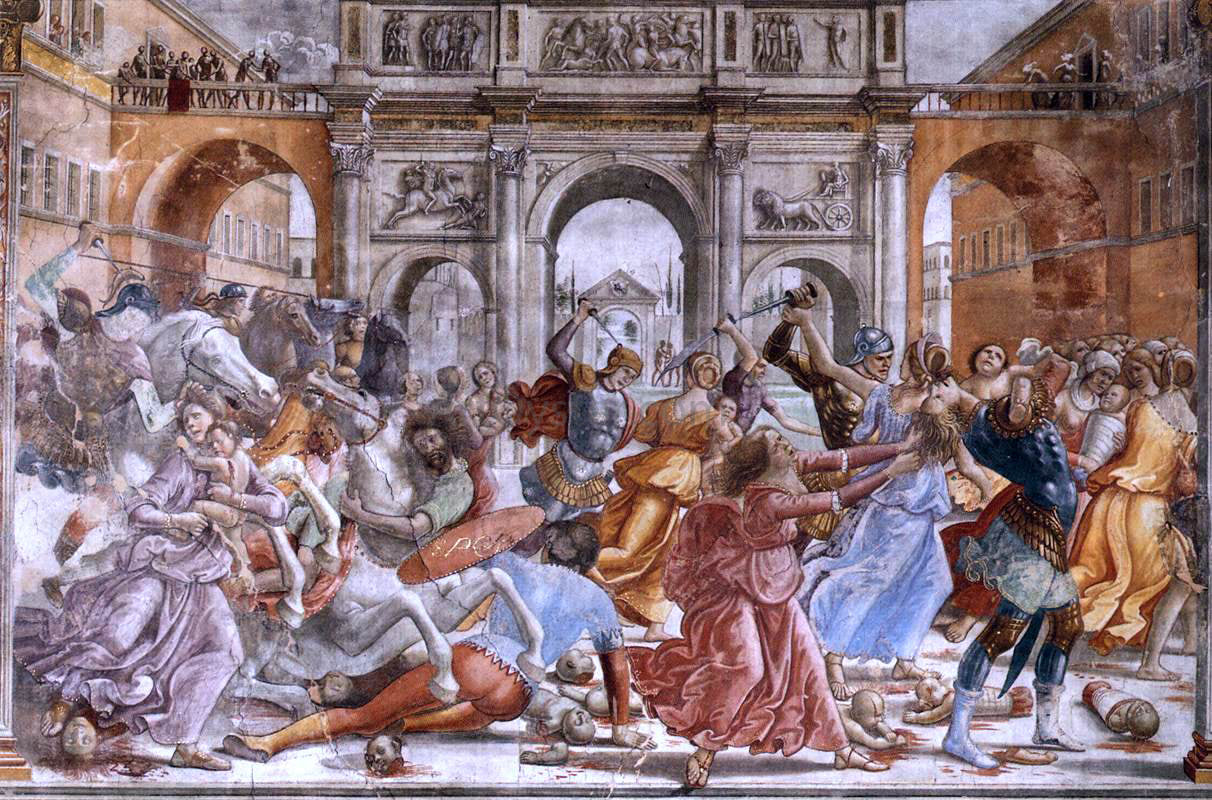  Domenico Ghirlandaio Slaughter of the Innocents - Hand Painted Oil Painting