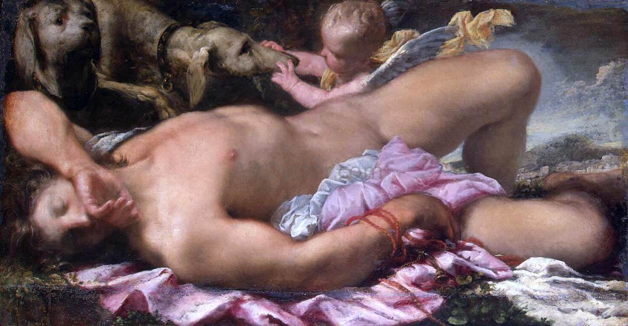 Pietro Liberi Sleeping Endymion - Hand Painted Oil Painting