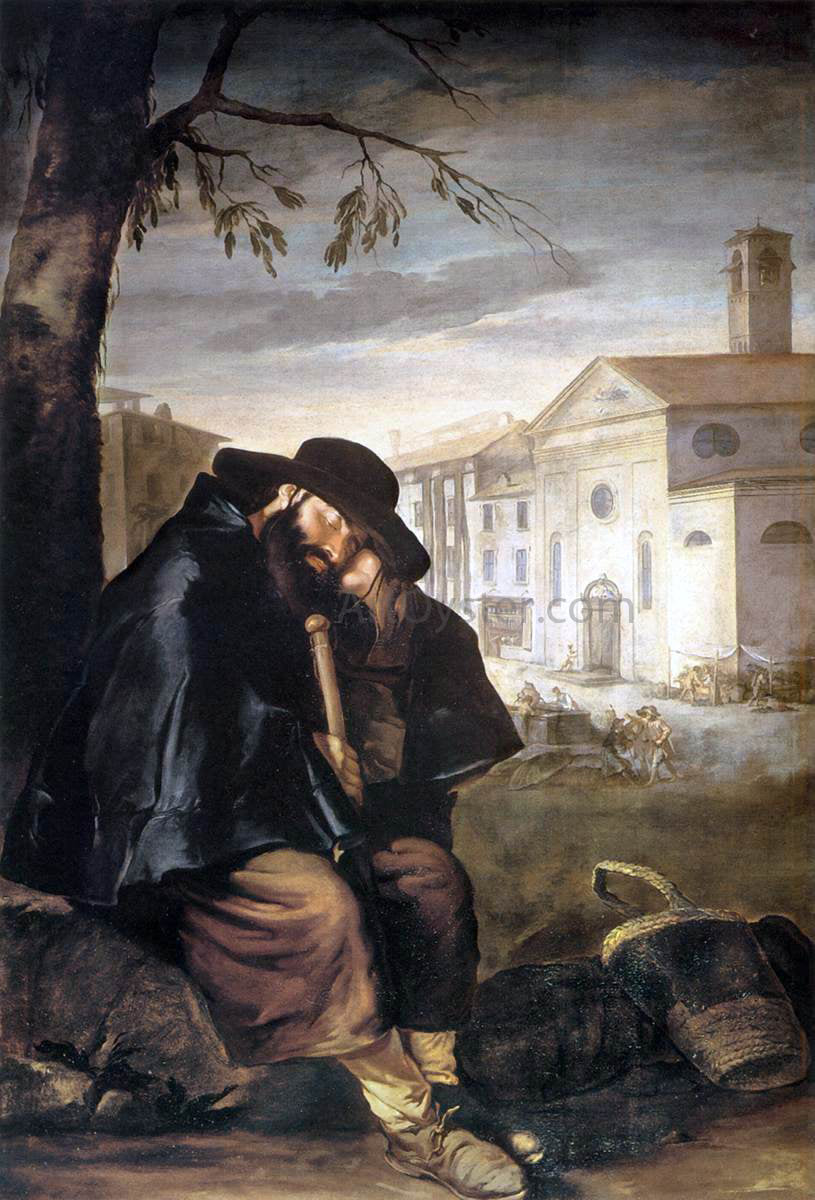 Giacomo Ceruti Sleeping Pilgrim - Hand Painted Oil Painting