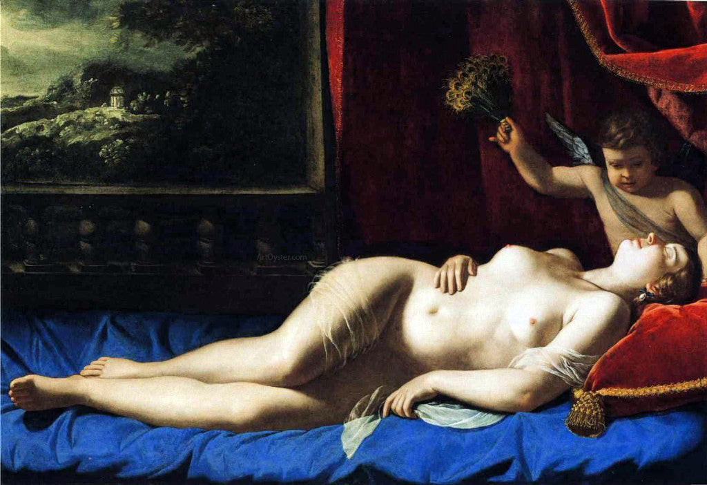 Artemisia Gentileschi Sleeping Venus - Hand Painted Oil Painting