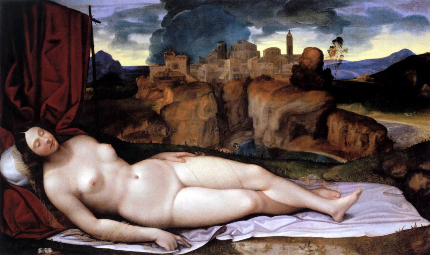 The Younger Girolamo Da treviso Sleeping Venus - Hand Painted Oil Painting