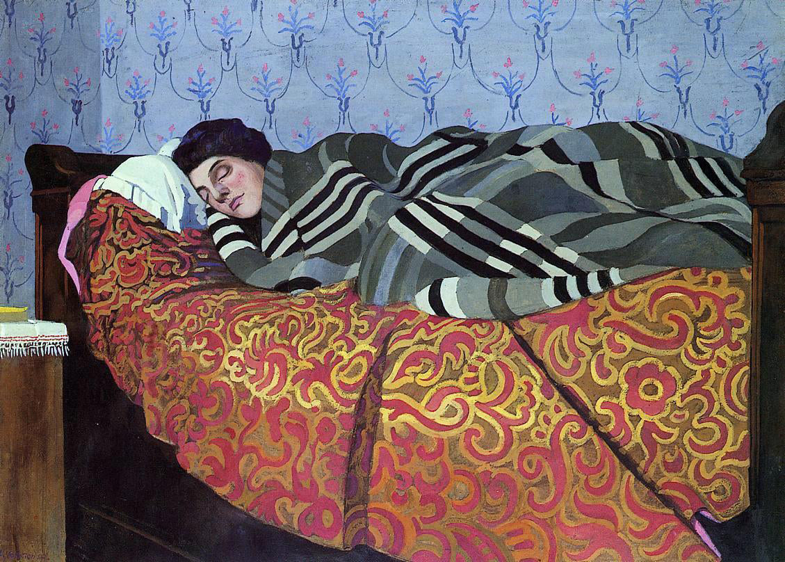 Felix Vallotton Sleeping Woman - Hand Painted Oil Painting
