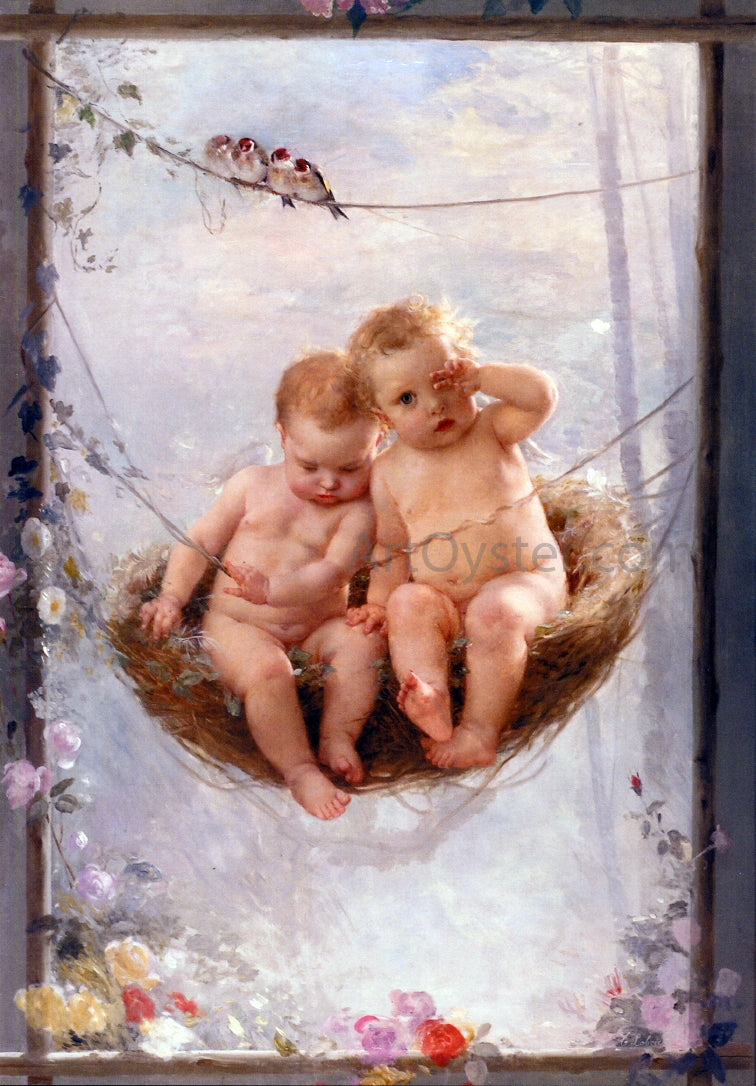 Lobrichon Timoleon Marie Sleepyheads - Hand Painted Oil Painting