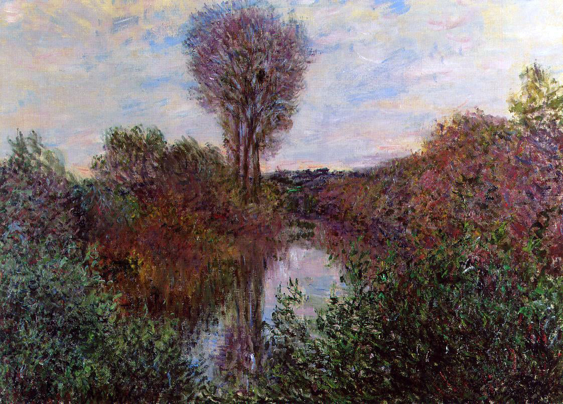 Claude Oscar Monet Small Arm of the Seine at Mosseaux - Hand Painted Oil Painting
