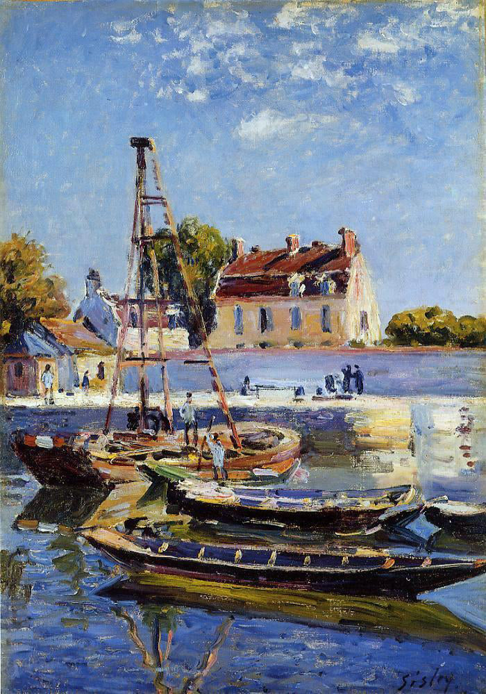 Alfred Sisley A Small Boat - Hand Painted Oil Painting