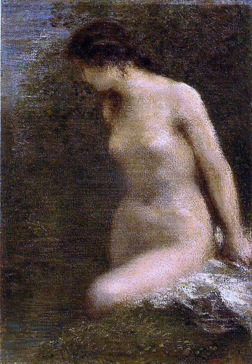 Henri Fantin-Latour Small Brunette Bather - Hand Painted Oil Painting