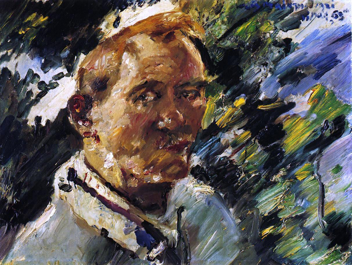 Lovis Corinth Small Self Portrait at the Walchensee - Hand Painted Oil Painting