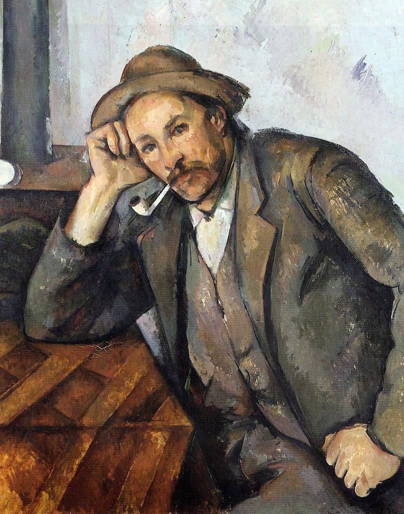 Paul Cezanne Smoker - Hand Painted Oil Painting