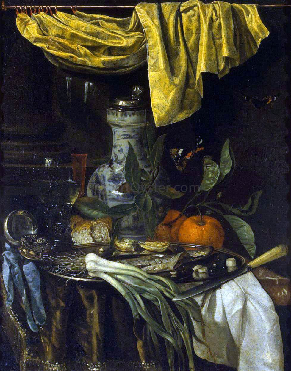 Juriaen Van Streeck Snack - Hand Painted Oil Painting