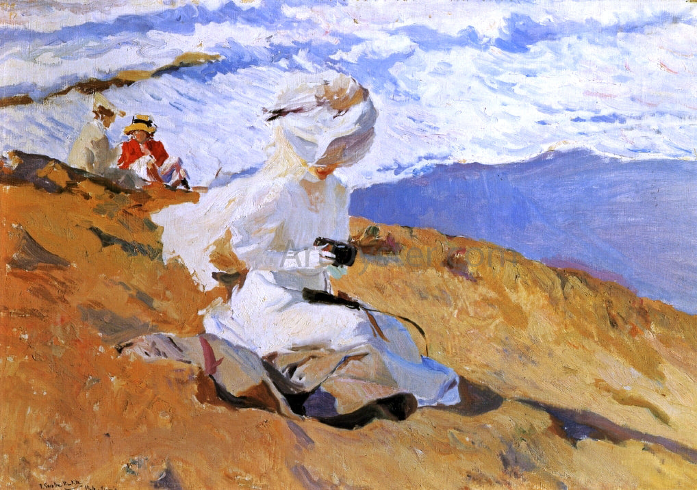 Joaquin Sorolla Y Bastida Snapshot, Biarritz - Hand Painted Oil Painting