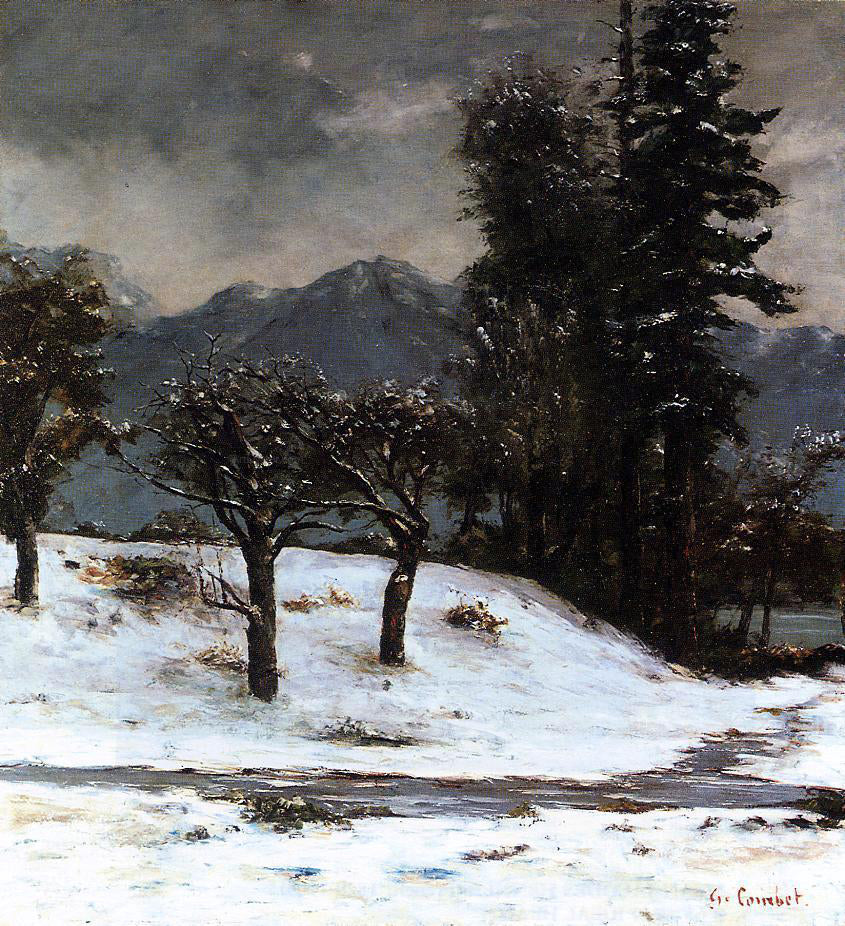  Gustave Courbet Snow - Hand Painted Oil Painting