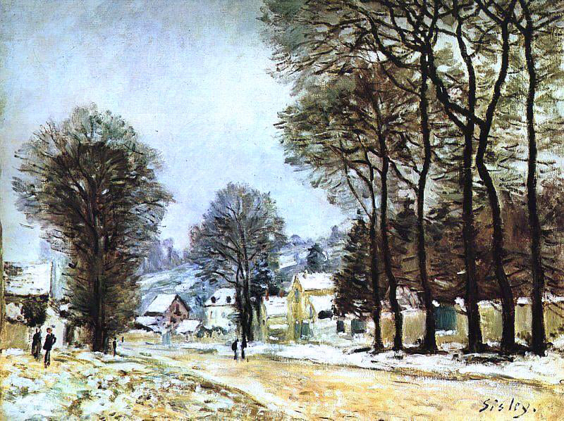 Alfred Sisley Snow at Louveciennes - Hand Painted Oil Painting