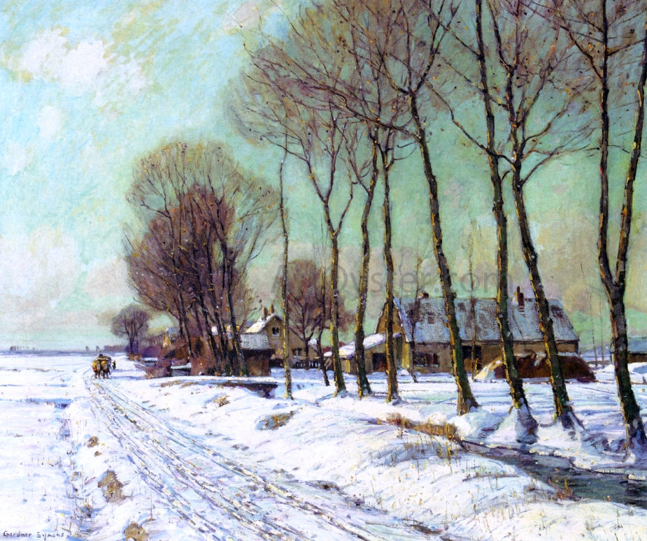 George Gardner Symons Snow Clad Fields in Morning Light - Hand Painted Oil Painting