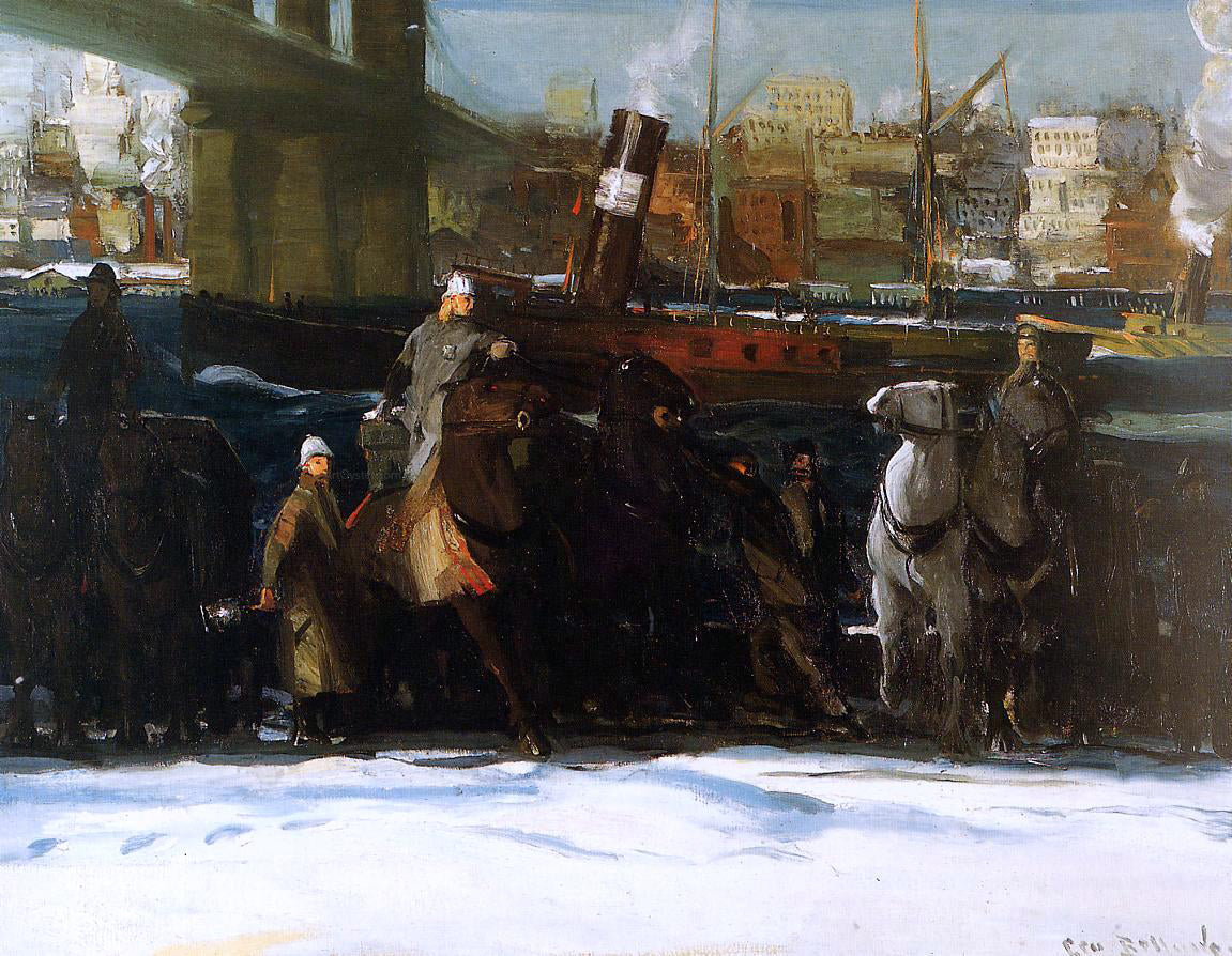 George Wesley Bellows Snow Dumpers - Hand Painted Oil Painting