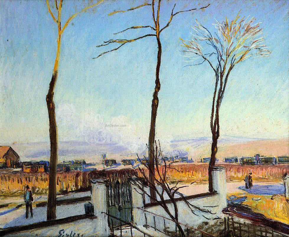 Alfred Sisley Snow Effect at Moret - Hand Painted Oil Painting