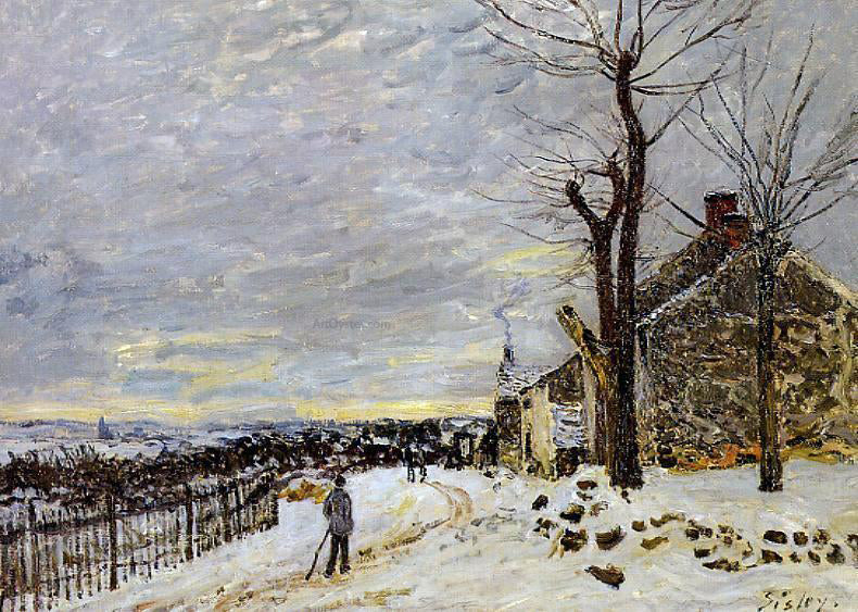 Alfred Sisley Snowy Weather at Veneux-Nadon - Hand Painted Oil Painting