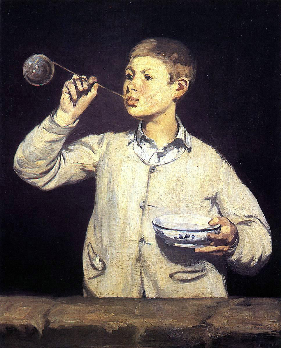 Edouard Manet Soap Bubbles - Hand Painted Oil Painting