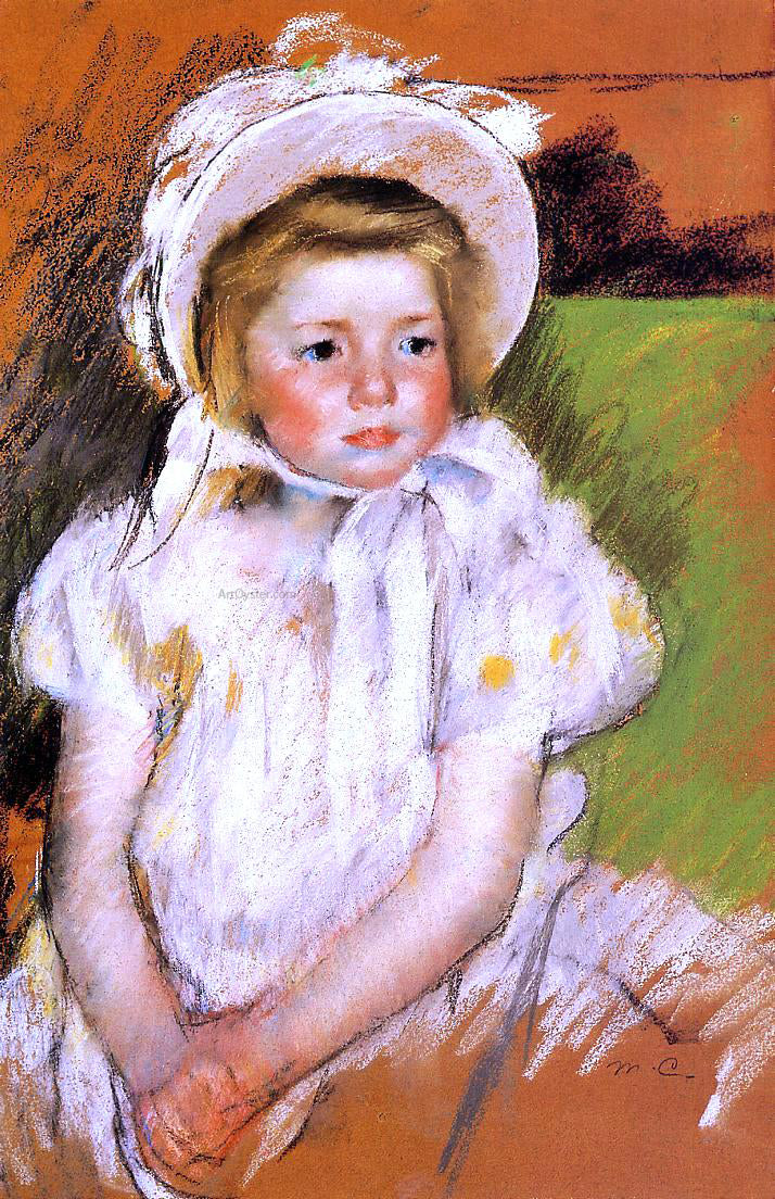 Mary Cassatt Somone in a White Bonnet - Hand Painted Oil Painting