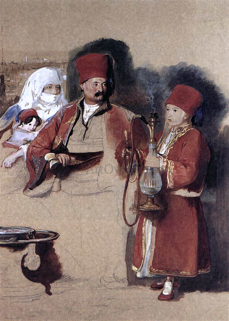 Sir David Wilkie Sotiri, Dragoman of Mr Colquhoun - Hand Painted Oil Painting