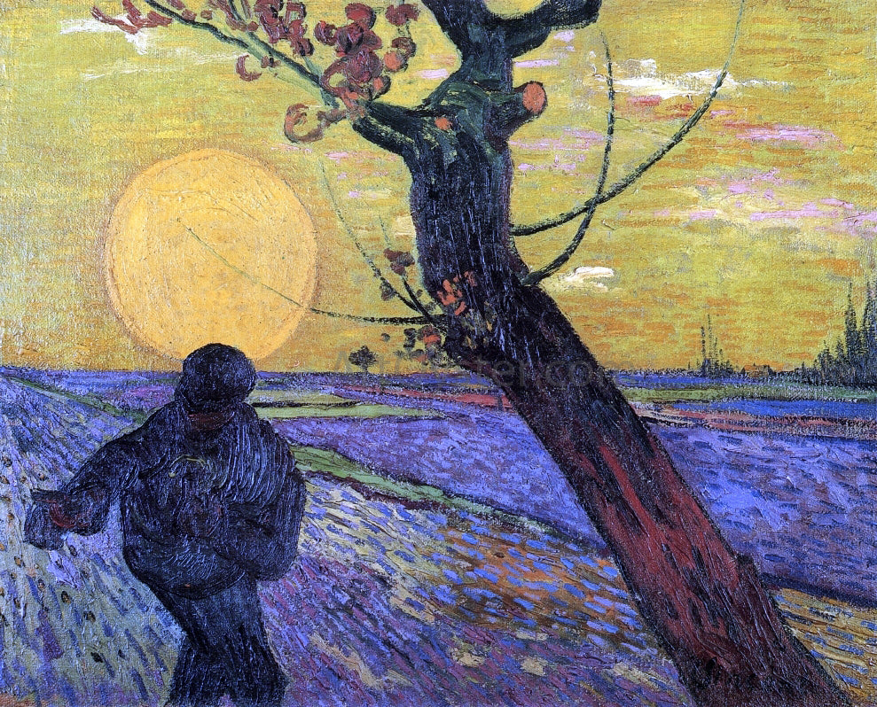 Vincent Van Gogh Sower with Setting Sun - Hand Painted Oil Painting