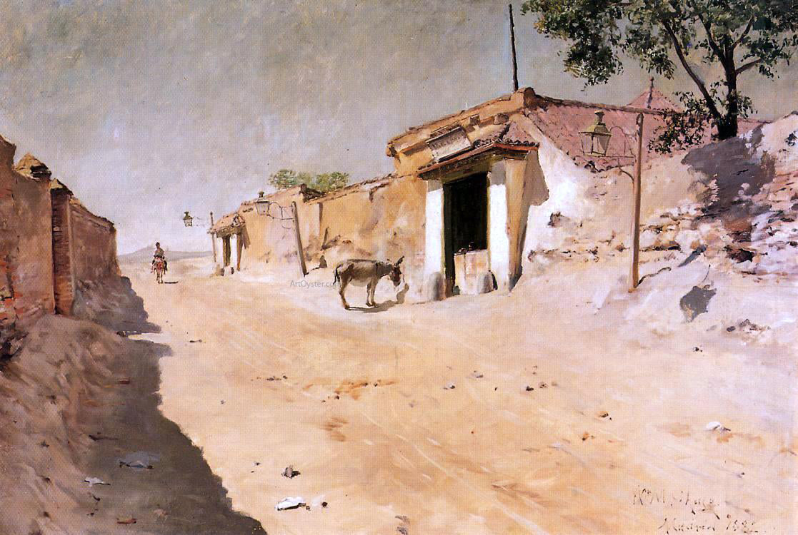 William Merritt Chase Spanish Village - Hand Painted Oil Painting