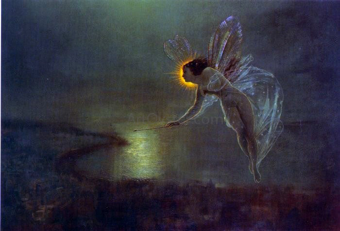 John Atkinson Grimshaw Spirit of the Night - Hand Painted Oil Painting